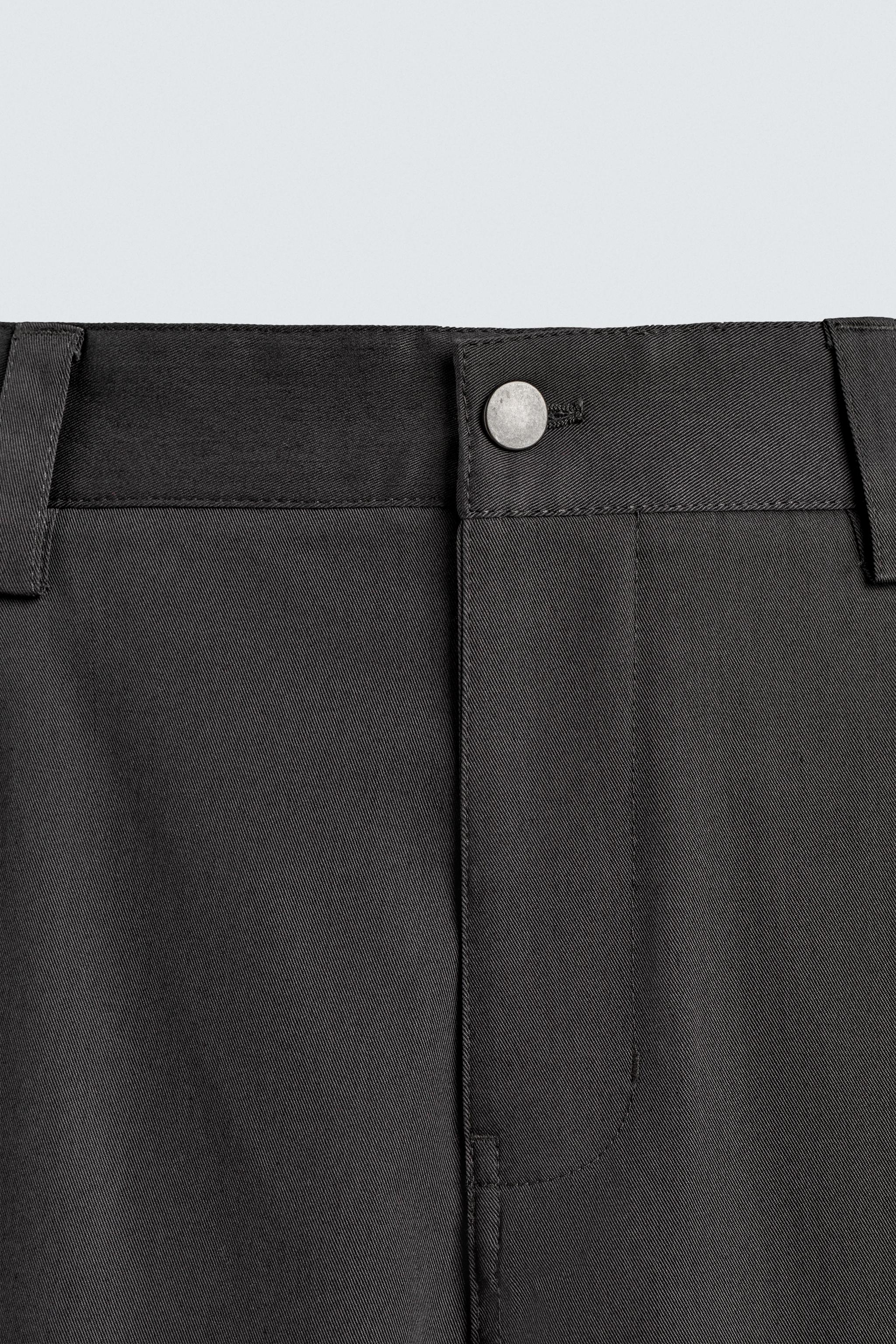 CROPPED WIDE FIT PANTS